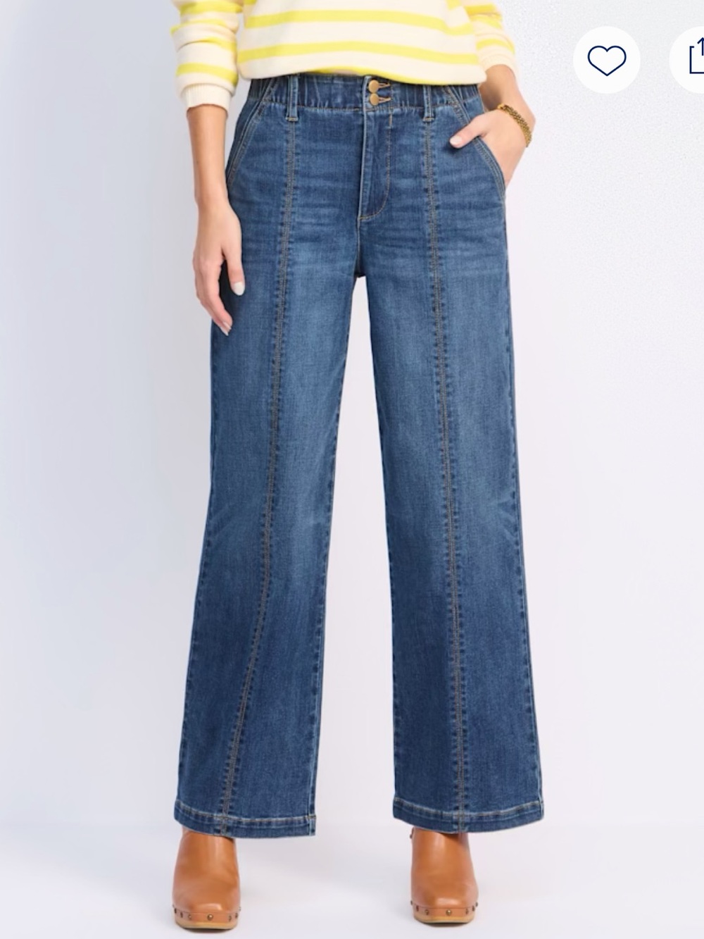 Democracy Ab Solution Wide Leg Jeans size 12